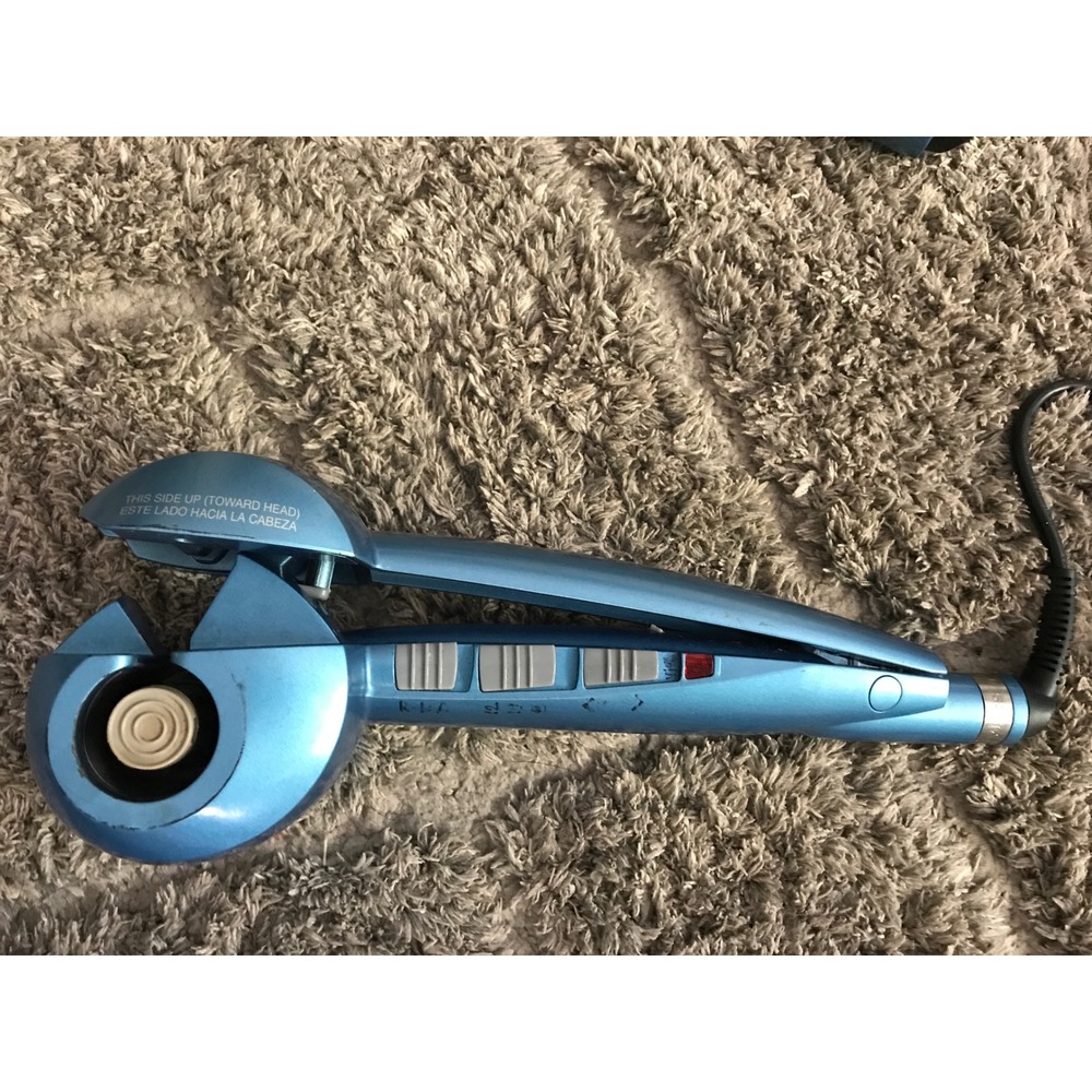 BaBylissPRO Nano Titanium MiraCurl Rotating Brush & Curling Iron 3pc Bundle Blue - Picture 5 of 9